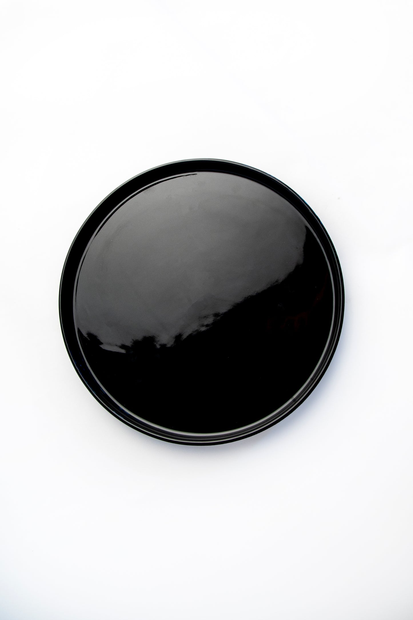 Feast Plate – Glossy Black (The Size of Ya Head)