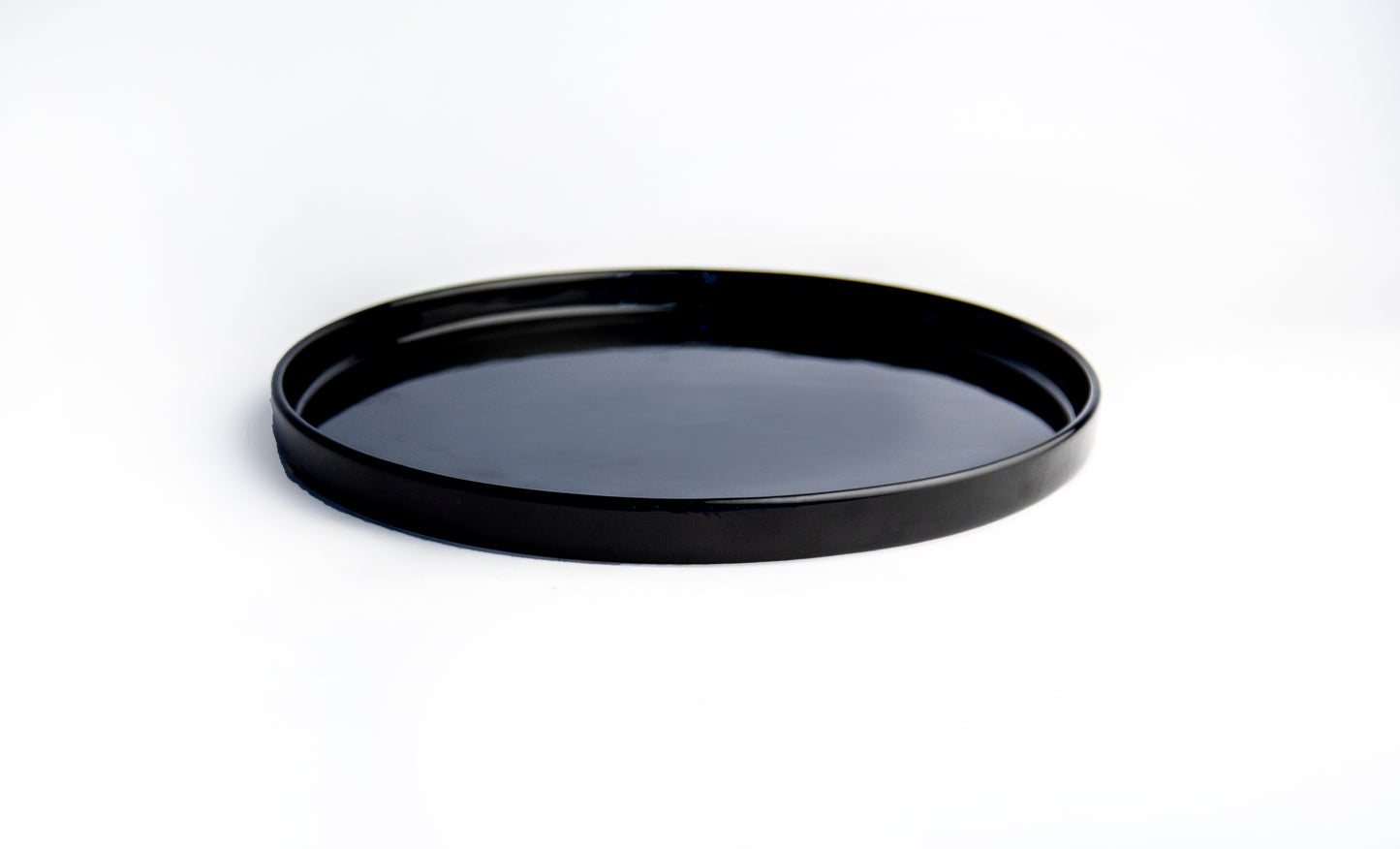 Feast Plate – Glossy Black (The Size of Ya Head)