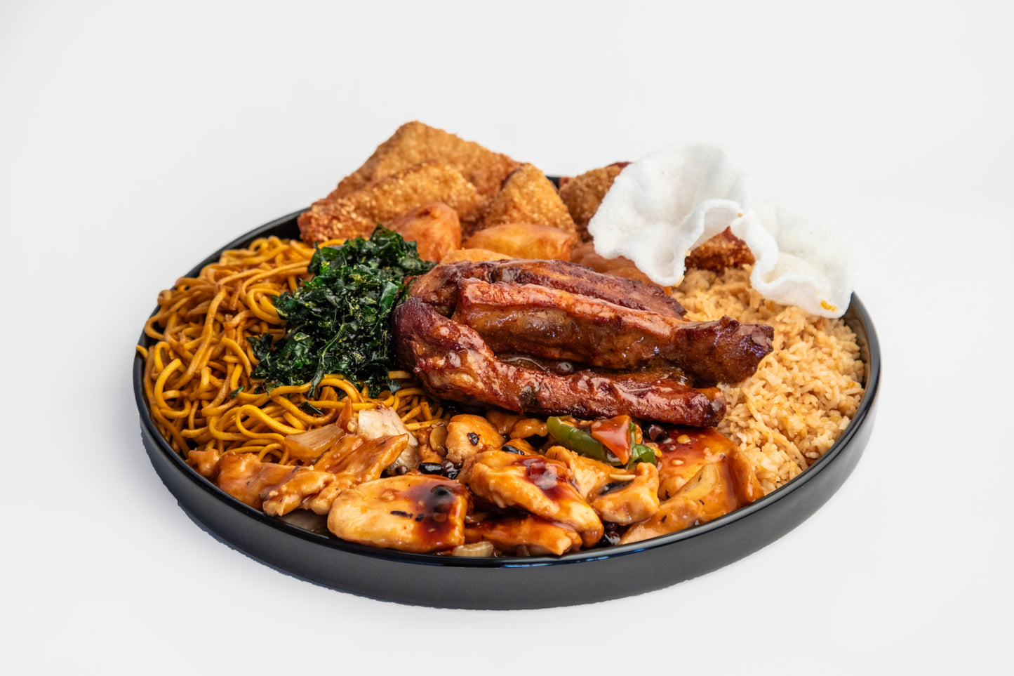Feast Plate – Glossy Black (The Size of Ya Head)