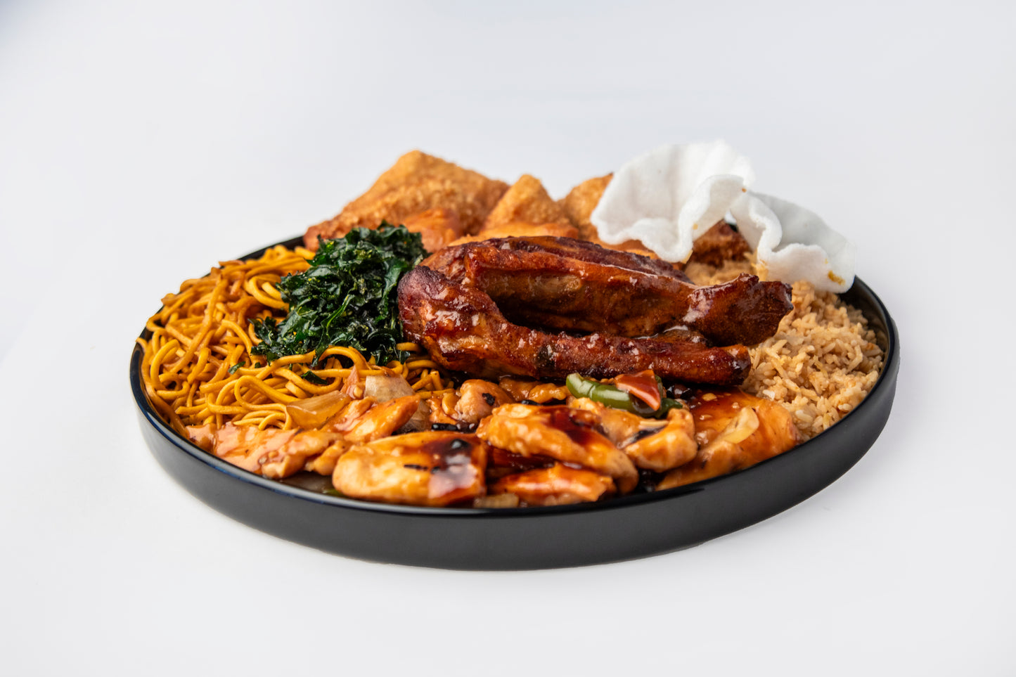 Feast Plate – Glossy Black (The Size of Ya Head)