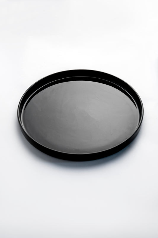 Feast Plate – Glossy Black (The Size of Ya Head)